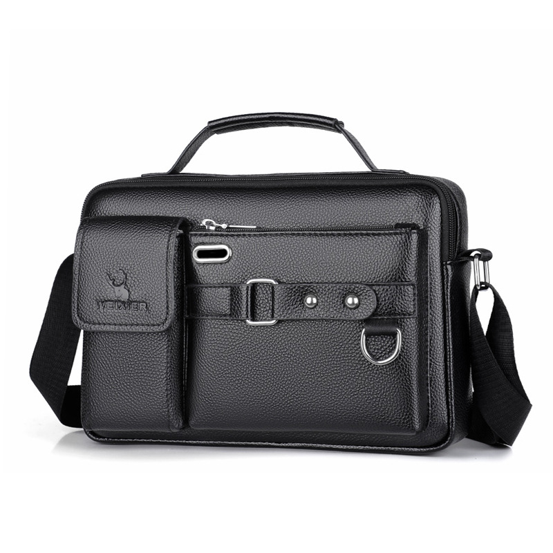 Leather Work Bag Men - Brand Men Shoulder Bag Pu Leather