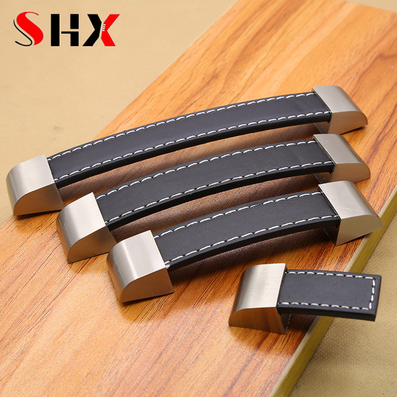 Leatherwork Hardware - Modern High-grade Leather Handle Knobs Pull
