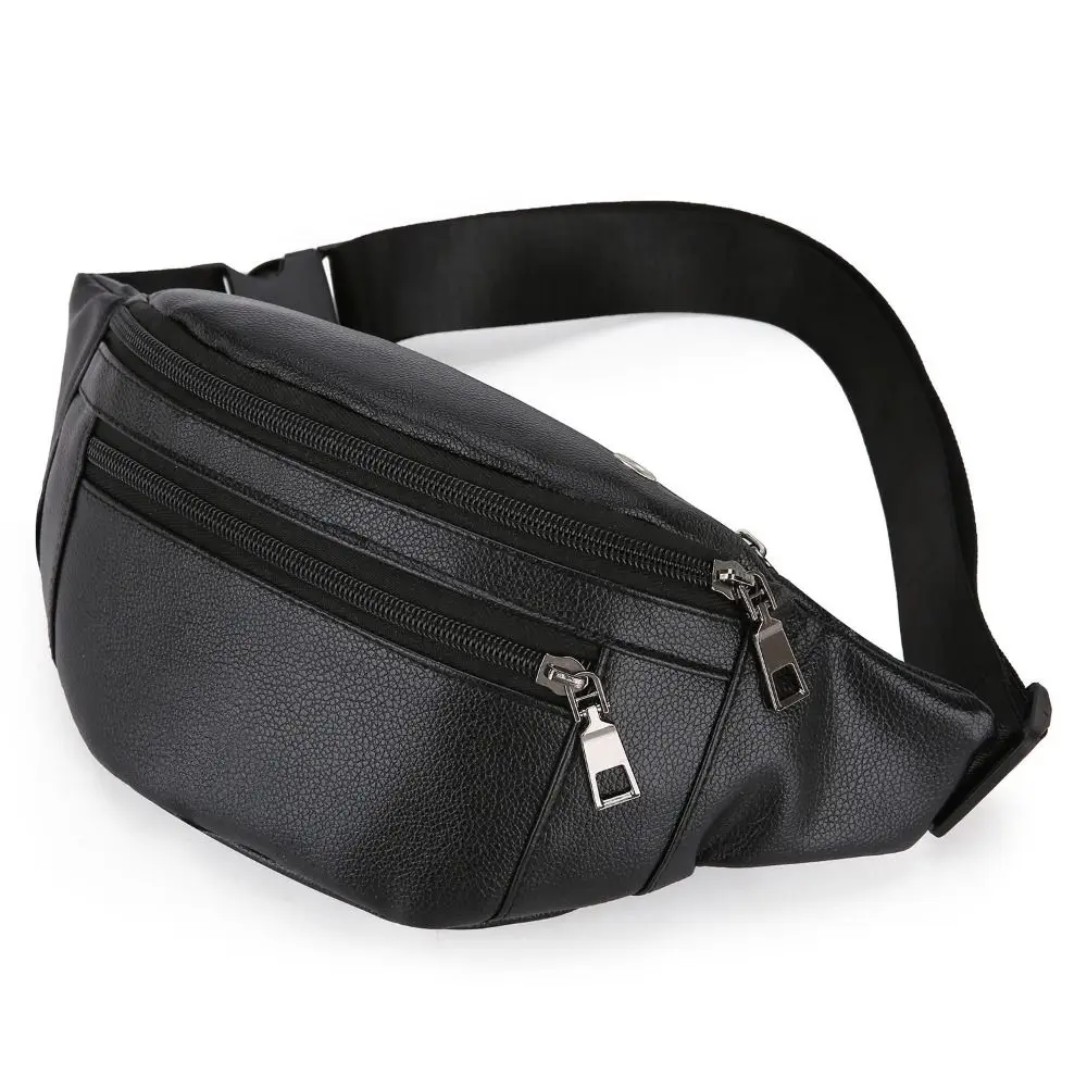 Leather Work Bag Men - Multifunctional Crossbody Cash Wallet Outdoor Business