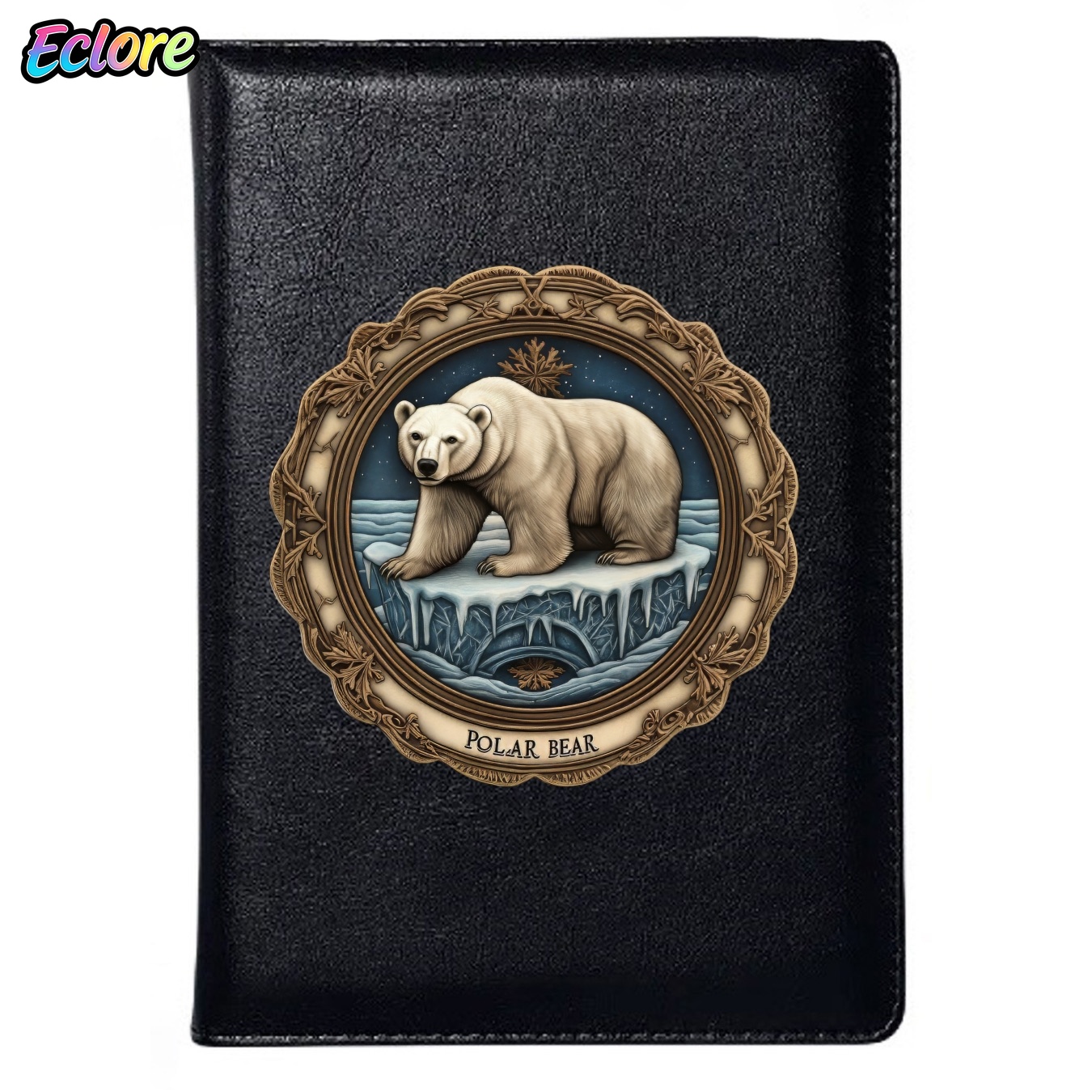 Leatherwork Journal - Vintage Embossed Bear A5 Leather Notebook