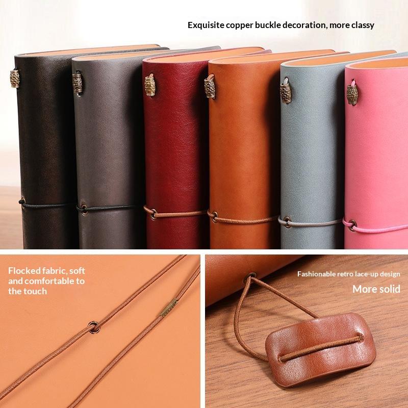 Leatherwork Journal - Soft PU Leather Vintage Refillable Notebook