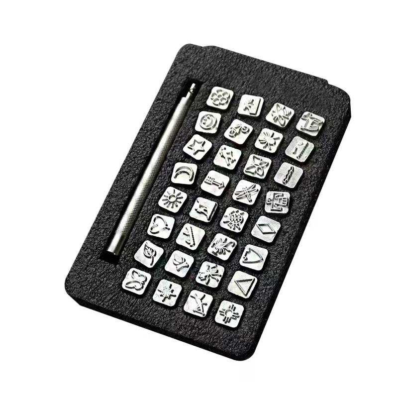 Leather Stamp Set - 32pcs/set Steel Die Metal Stamping Kit