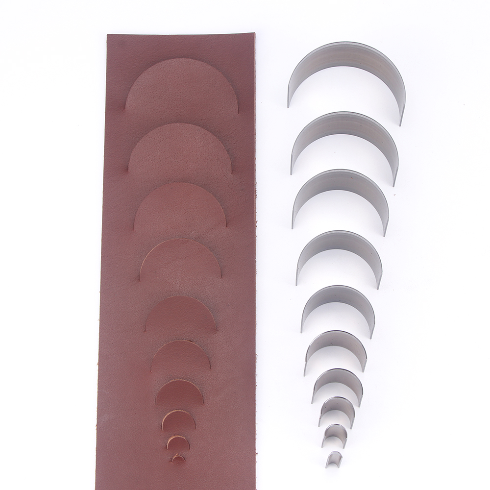 Leather Stamp Set - 10pc/set Half Circle Punching Die of