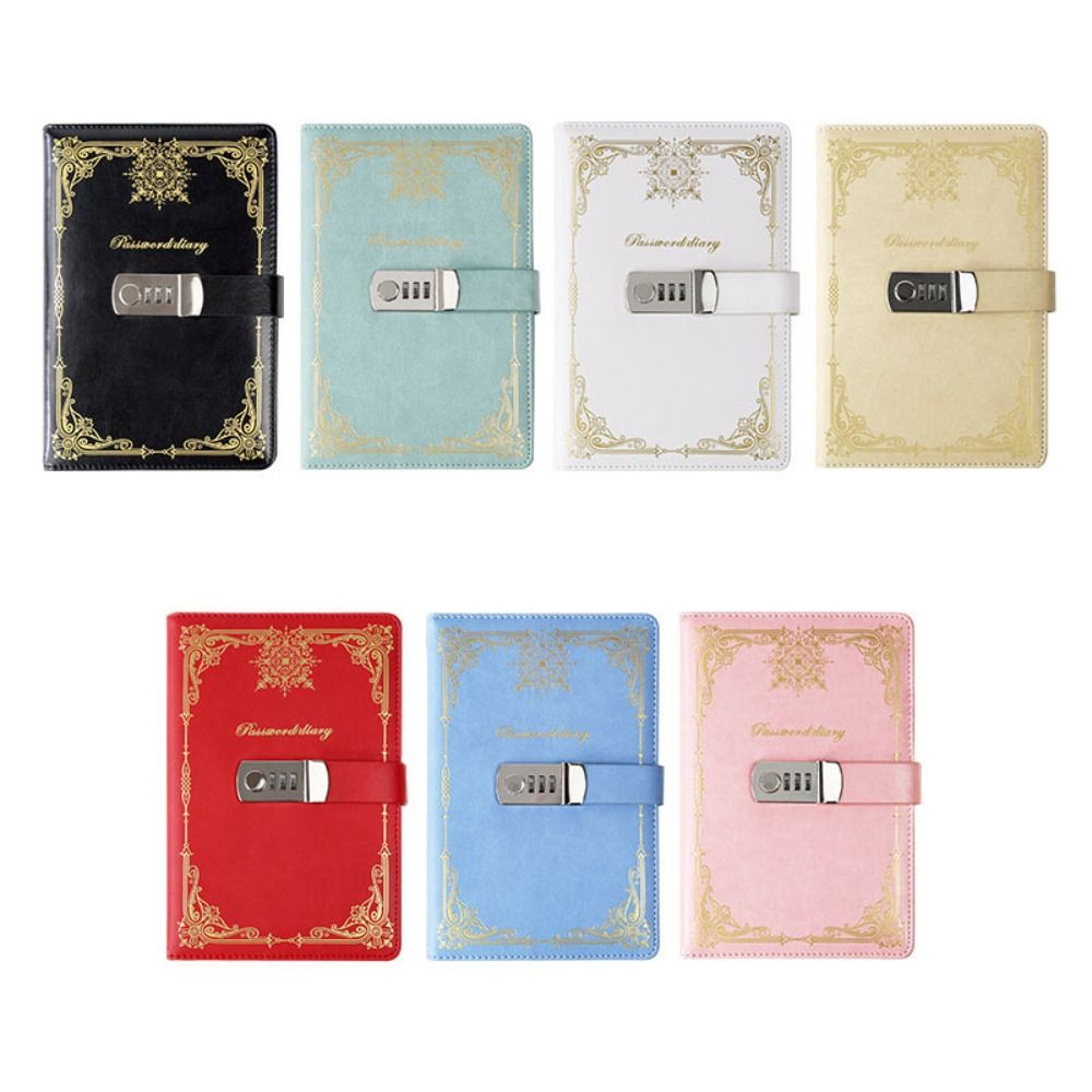 Leatherwork Journal - PU Leather Journal Notebook With Lock