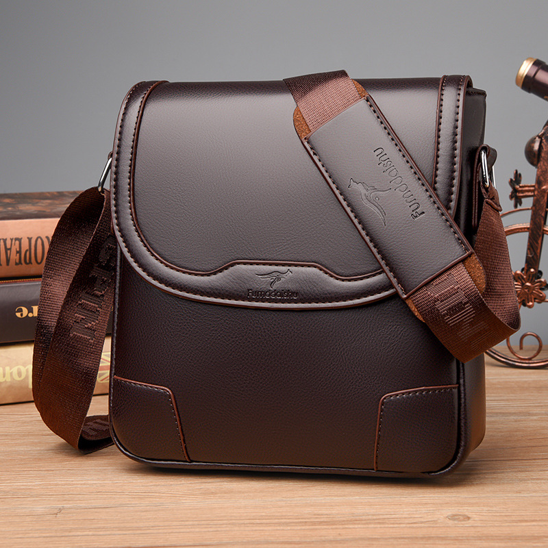 Leather Work Bag Men - Luxury Brand Men Leather Shoulder Bags