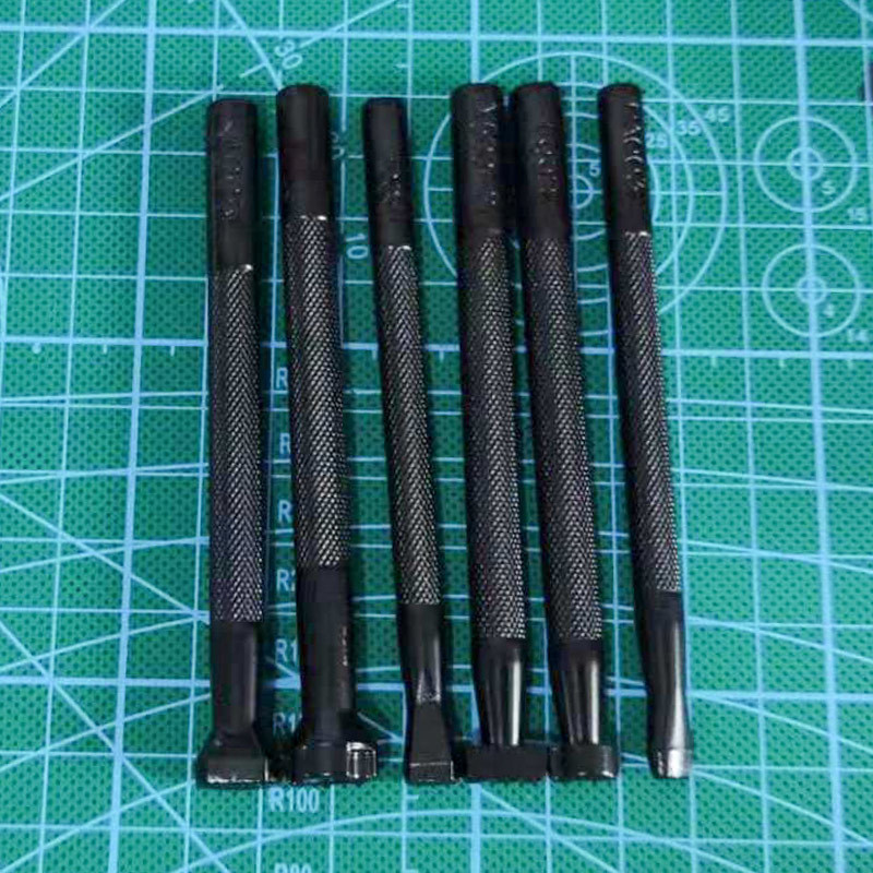 Leather Stamp Set - 6Pcs Leather Printing Tool Alloy Saddle
