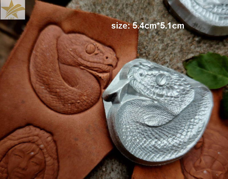 Leatherwork Flowers - Snake Maidush Pattern Hand-work Unique Leather