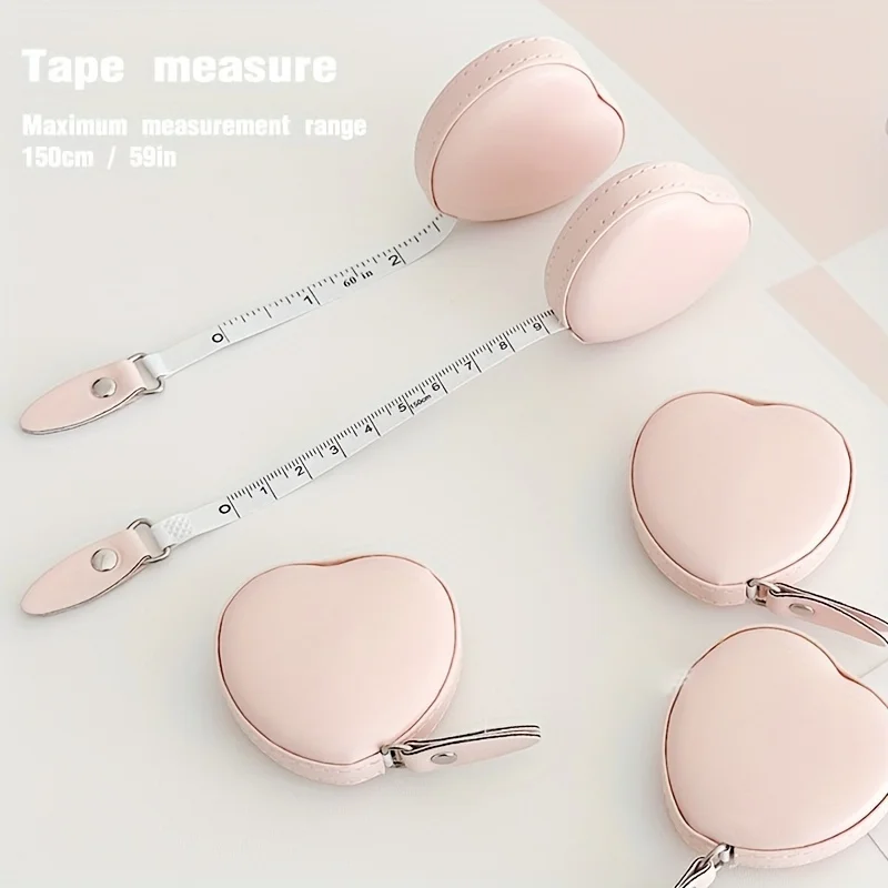 Leatherwork Ruler - 1pc Multi-Functional PU Leather Pink Love