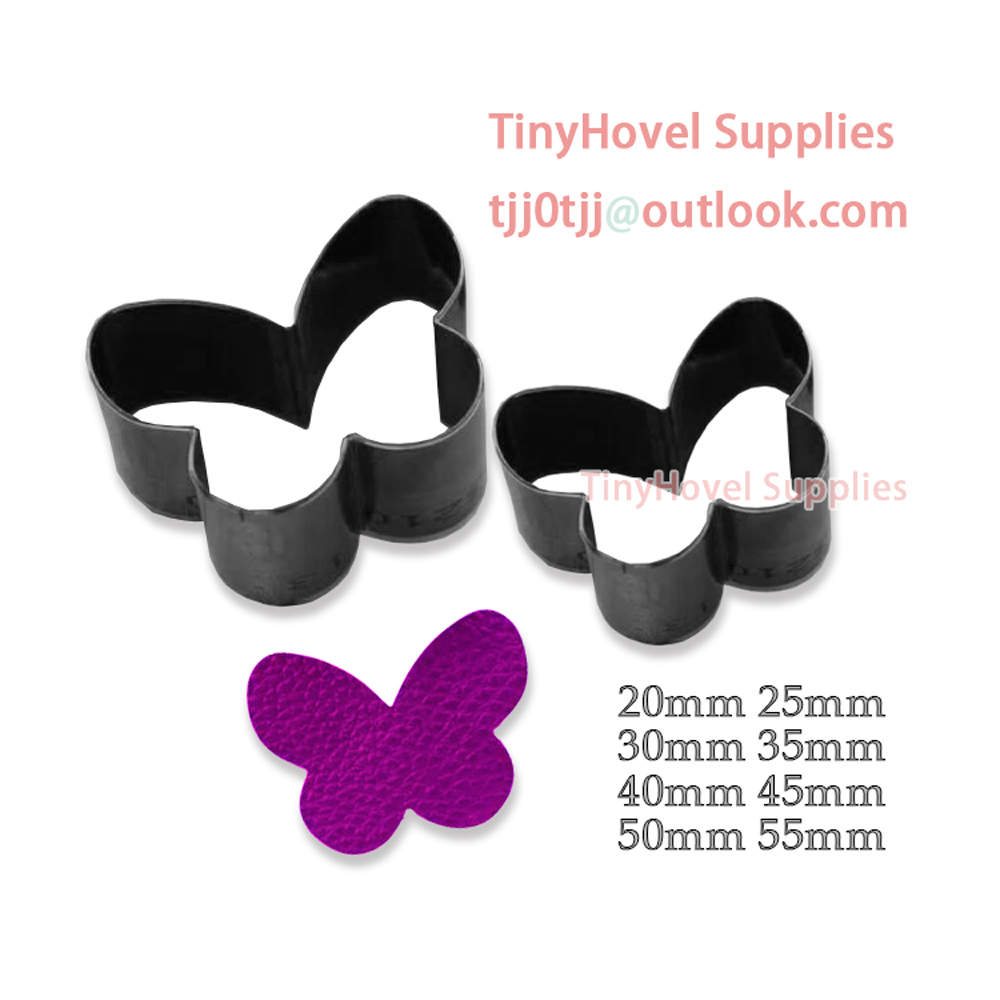 Leatherwork Flowers - 20mm-100mm Butterfly shape Steel Rule Die