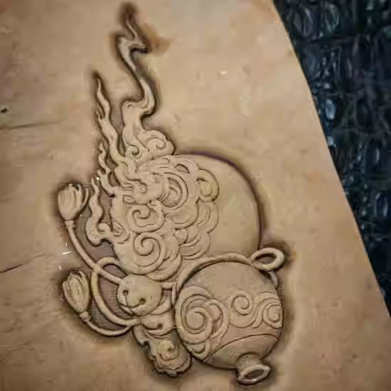 3D Gourd-shaped Leather Emboss - огляд і ціна Leatherwork Flowers