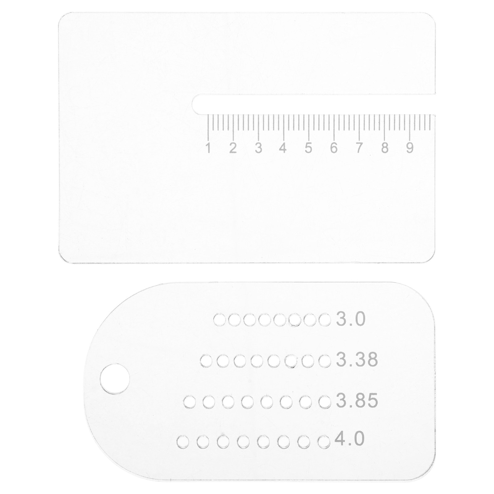 2Pcs Leathercraft Punch Spacin - огляд і ціна Leatherwork Ruler