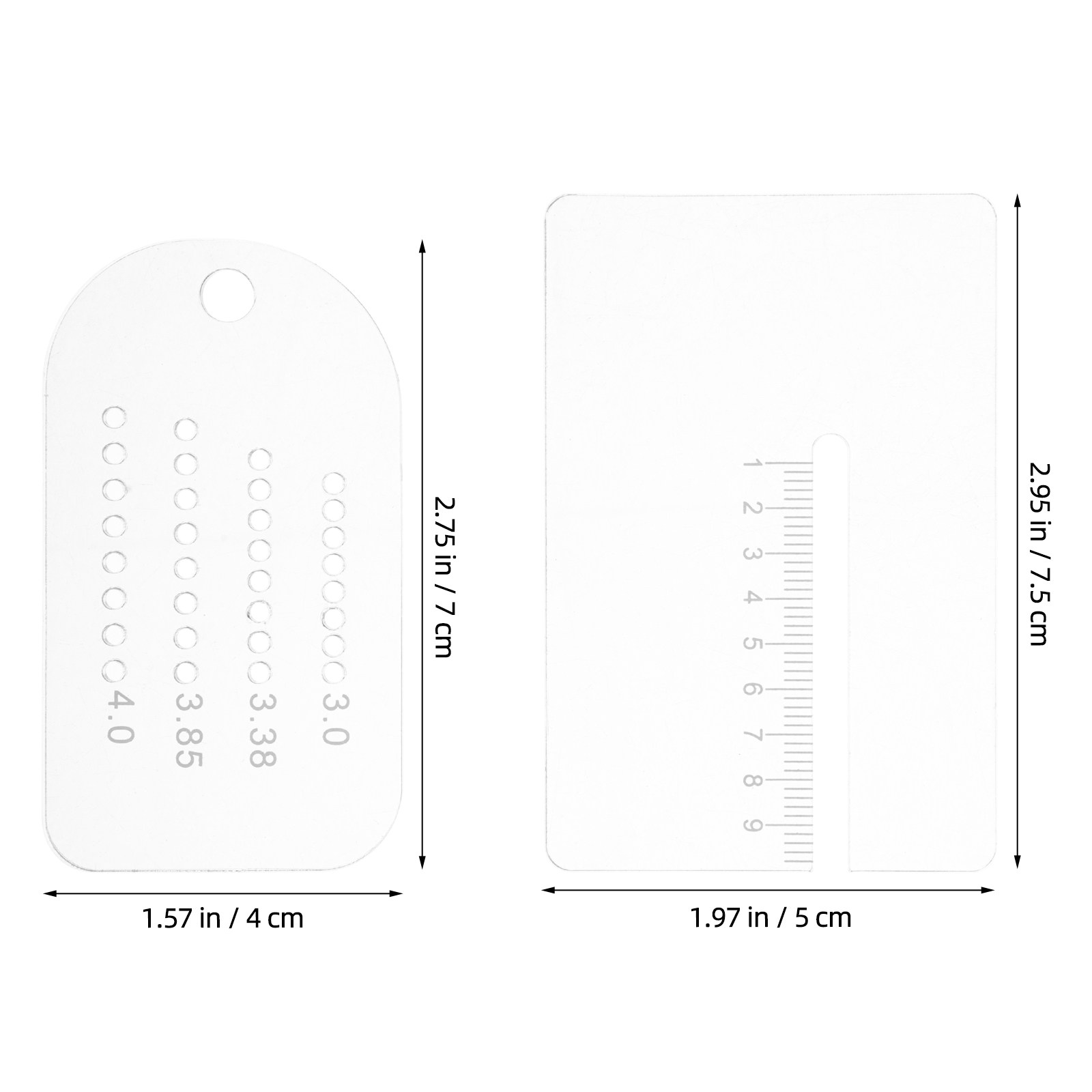 2Pcs Leathercraft Punch Spacin - огляд і ціна Leatherwork Ruler