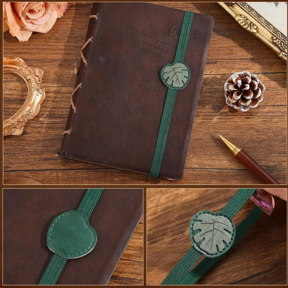 Vintage Elastic Bands Leather  - огляд і ціна Leather Work Notepad