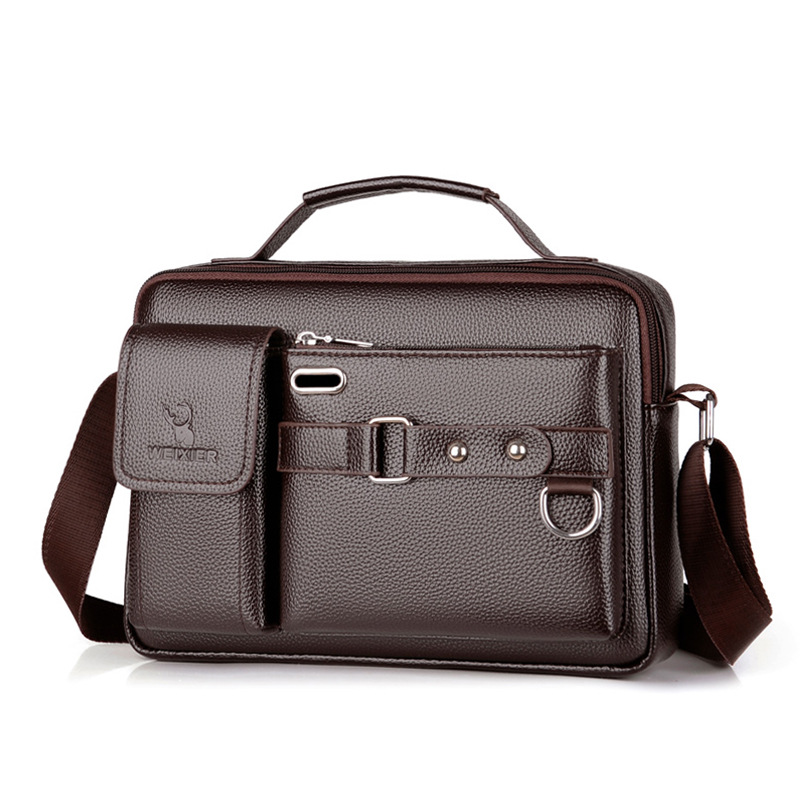 Brand Men Shoulder Bag Pu Leat - огляд і ціна Leather Work Bag Men