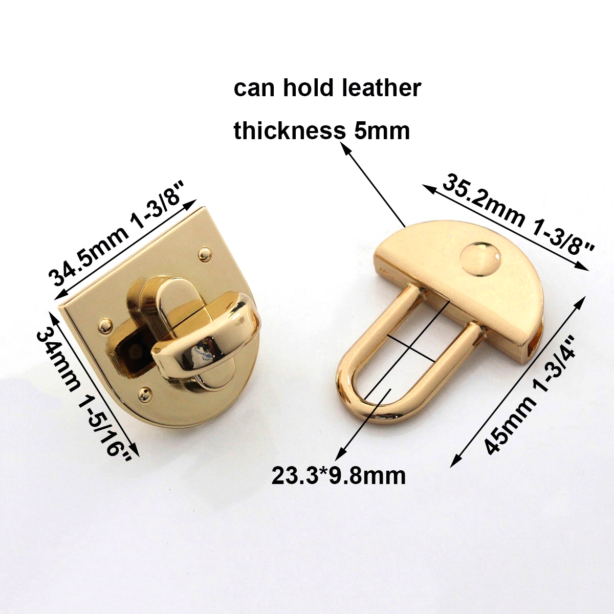 1pcs Metal Oval Shape Turn Loc - огляд і ціна Leatherwork Hardware