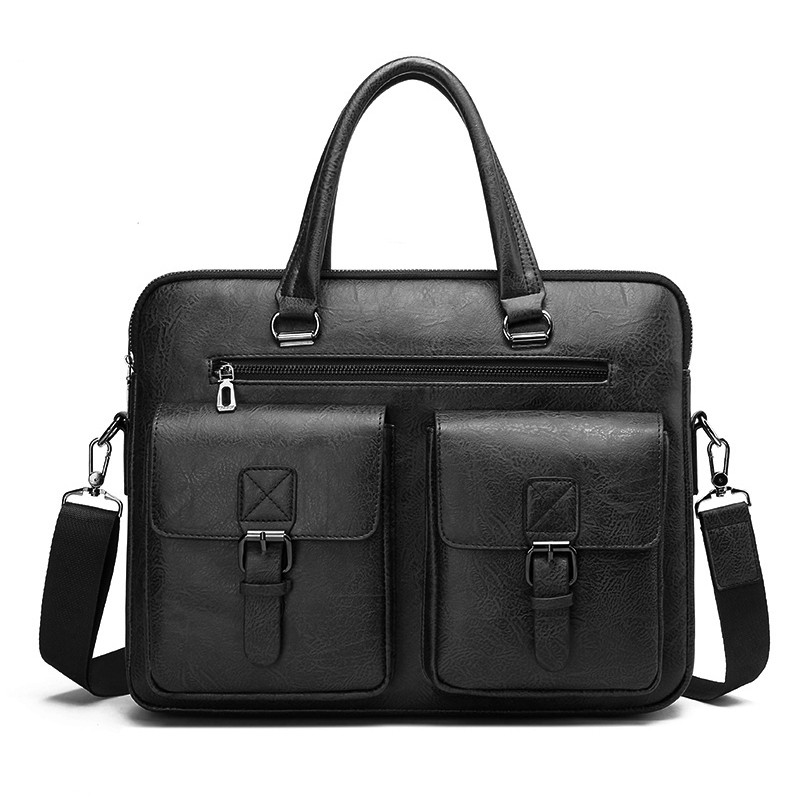 Luxury Brand Man Business Brie - огляд і ціна Leather Work Bag Men
