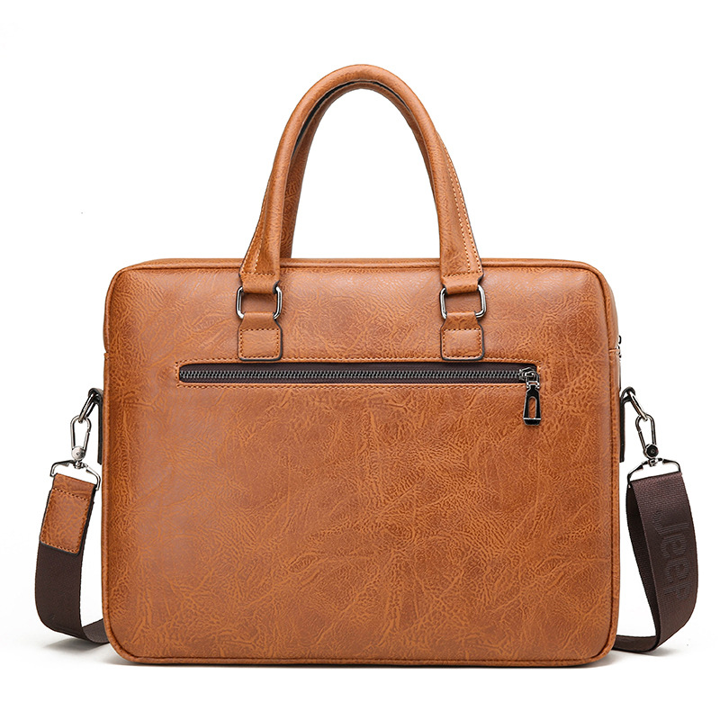 Luxury Brand Man Business Brie - огляд і ціна Leather Work Bag Men