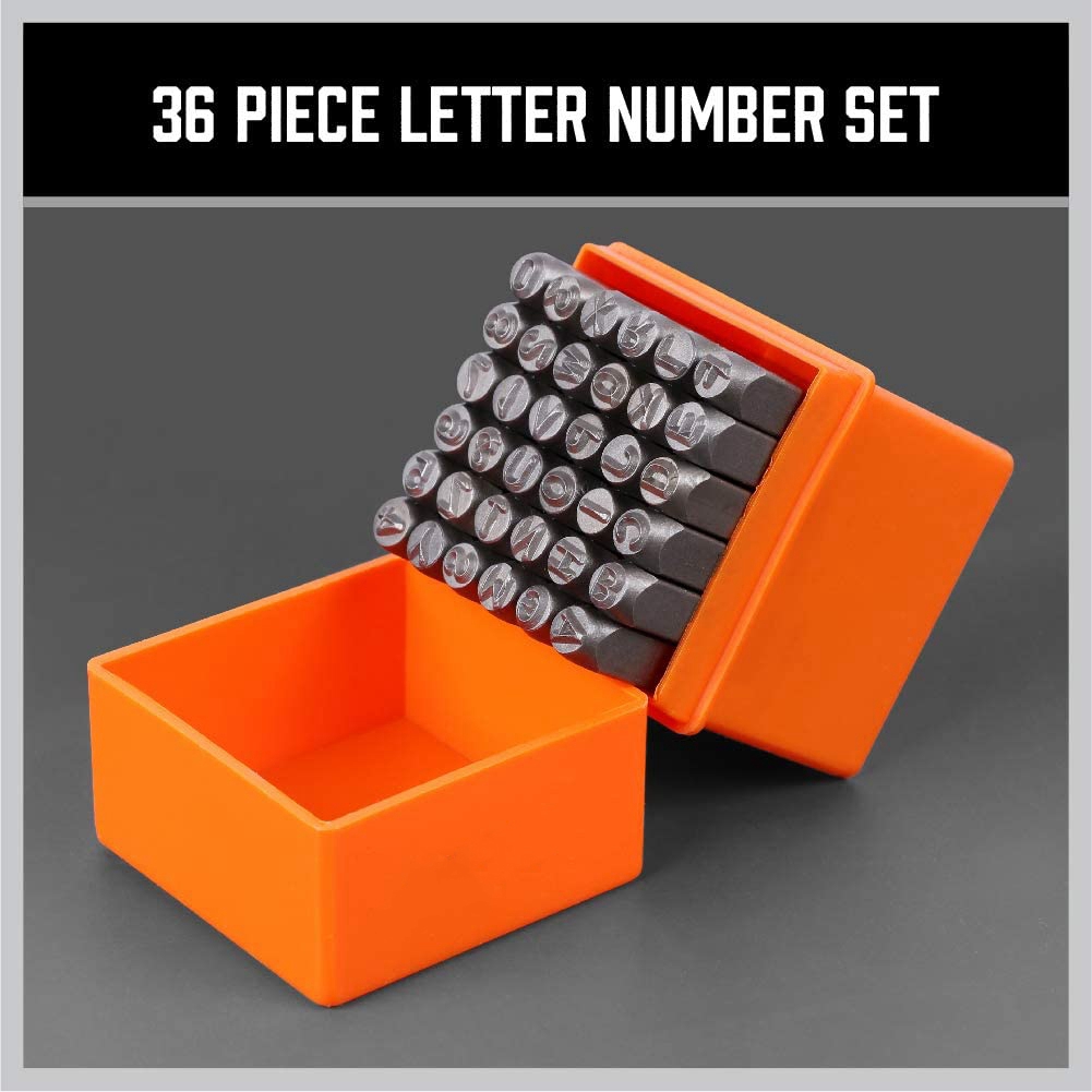 A68P-36-Piece 3Mm Number & Cap - огляд і ціна Leather Stamp Set