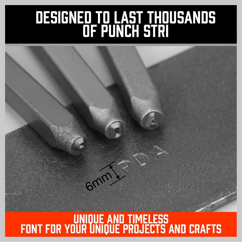 A68P-36-Piece 3Mm Number & Cap - огляд і ціна Leather Stamp Set