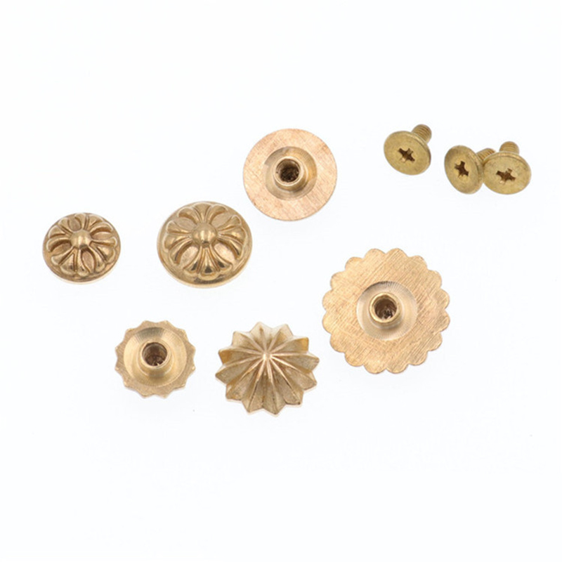 5Pcs Brass Strap Rivets Flower - огляд і ціна Leatherwork Flowers