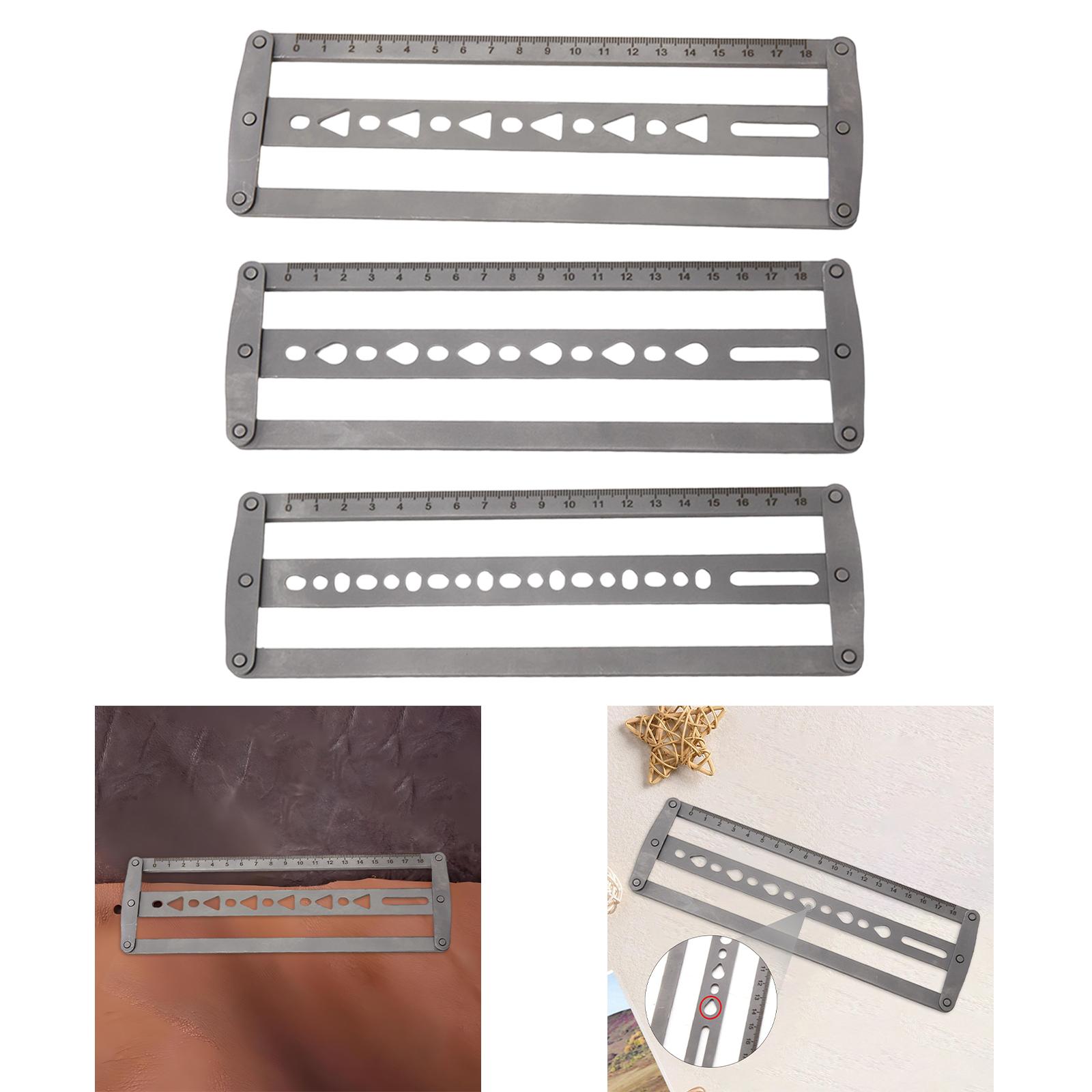 Iron Belt Positioning Ruler Ad - огляд і ціна Leatherwork Ruler