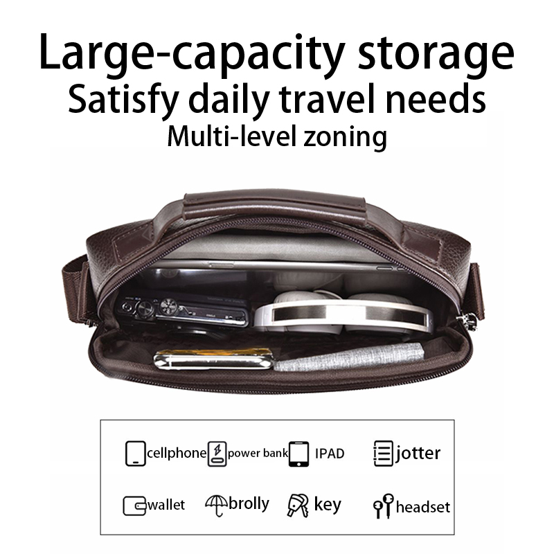 Durable Wear-resistant Two-ton - огляд і ціна Leather Work Bag Men