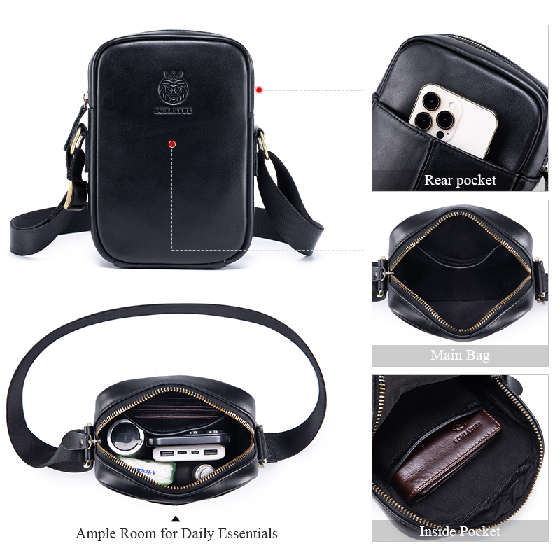 Casual Men's Shoulder Bags Bus - огляд і ціна Leather Work Bag Men