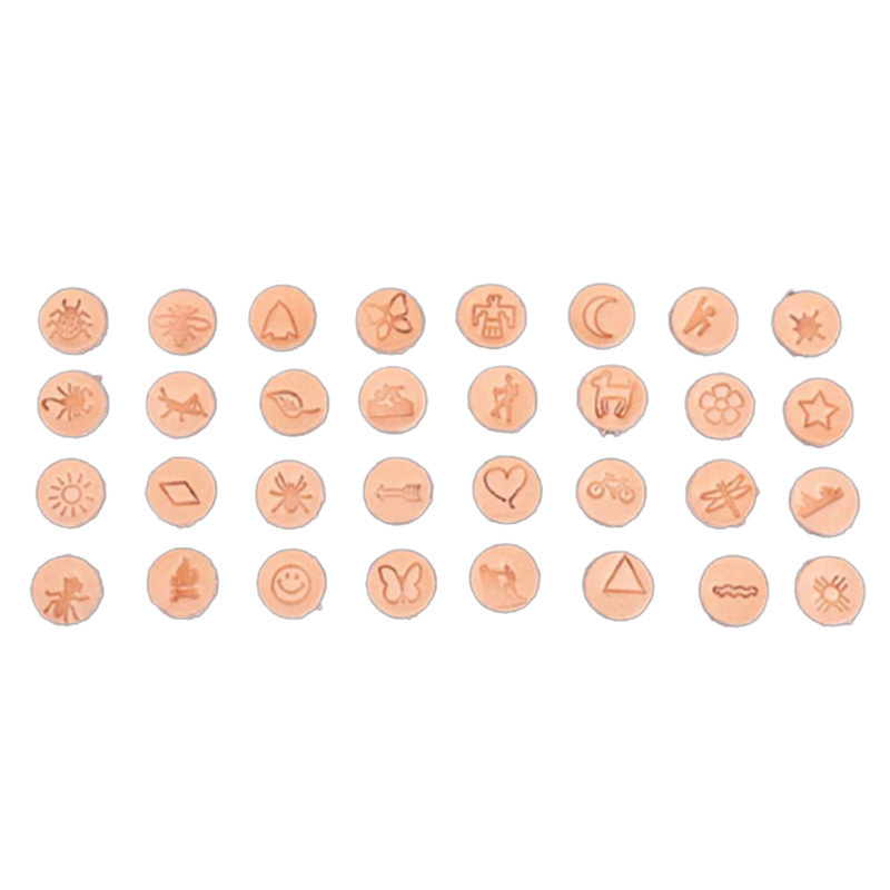 32pcs/set Steel Die Metal Stam - огляд і ціна Leather Stamp Set