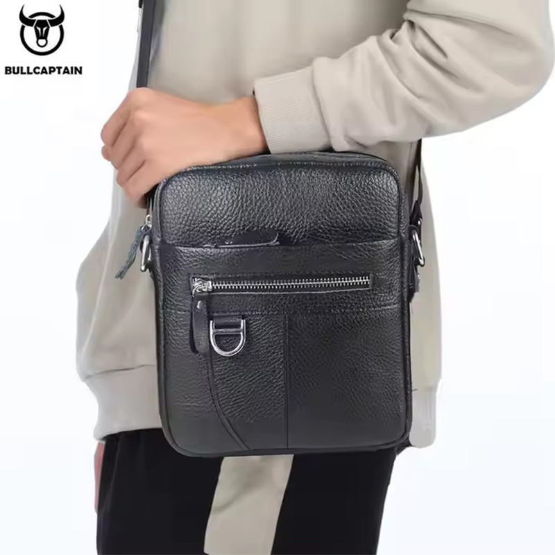 BULLCAPTAIN Mens Leather Messe - огляд і ціна Leather Work Bag Men