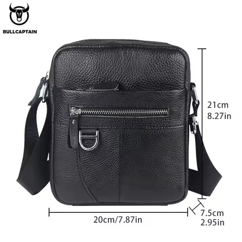 BULLCAPTAIN Mens Leather Messe - огляд і ціна Leather Work Bag Men