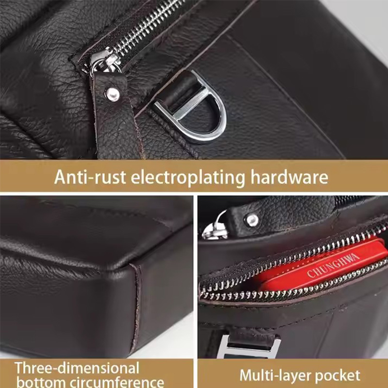 BULLCAPTAIN Mens Leather Messe - огляд і ціна Leather Work Bag Men