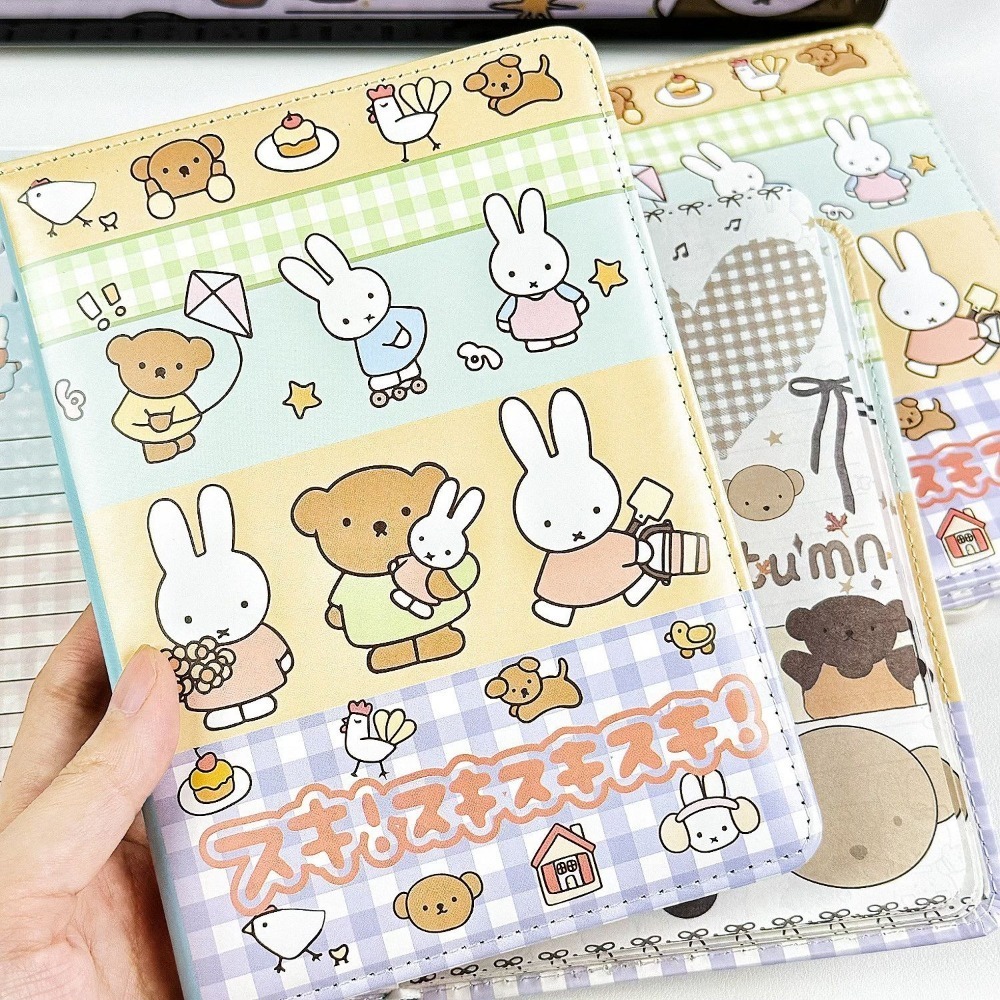 Miffy Rabbit Collage Notebook  - огляд і ціна Leather Work Notepad