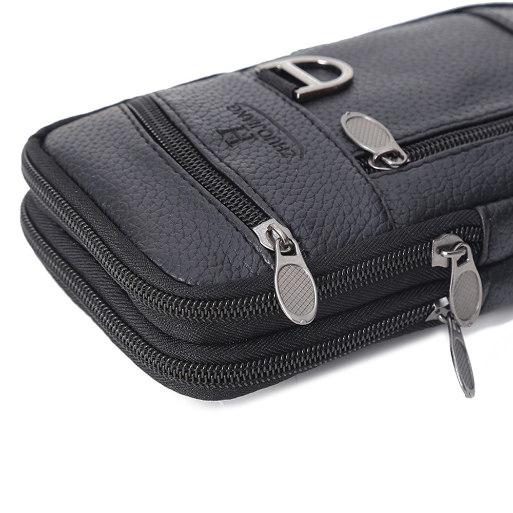 Men Waist Bag Mobile Phone Bag - огляд і ціна Leather Work Bag Men