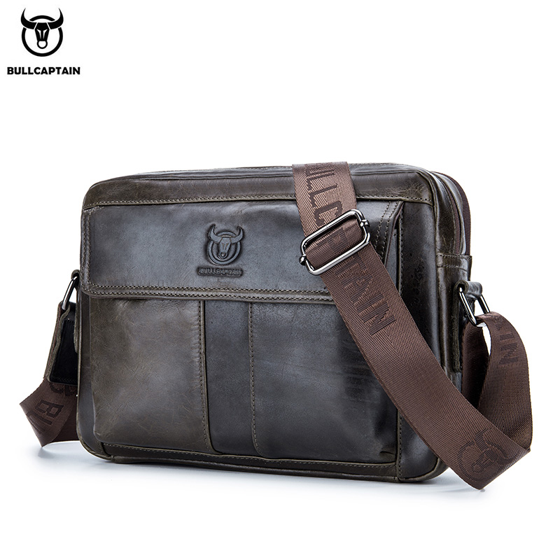 BULLCAPTAIN Genuine Leather Me - огляд і ціна Leather Work Bag Men