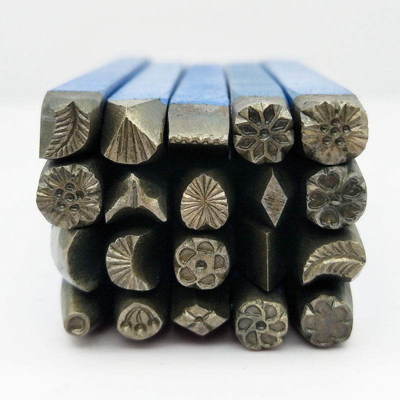 DIA 5.5mm 20pcs DIY Stamp Work - огляд і ціна Leatherwork Flowers