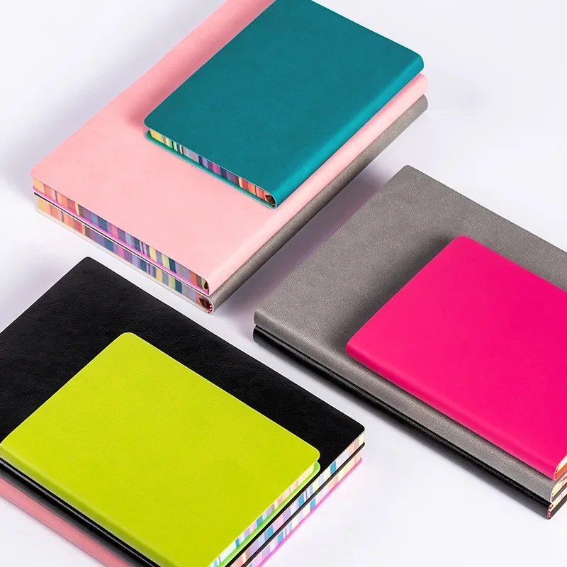 1pc Soft Leather Cover Rainbow - огляд і ціна Leather Work Diary Covers