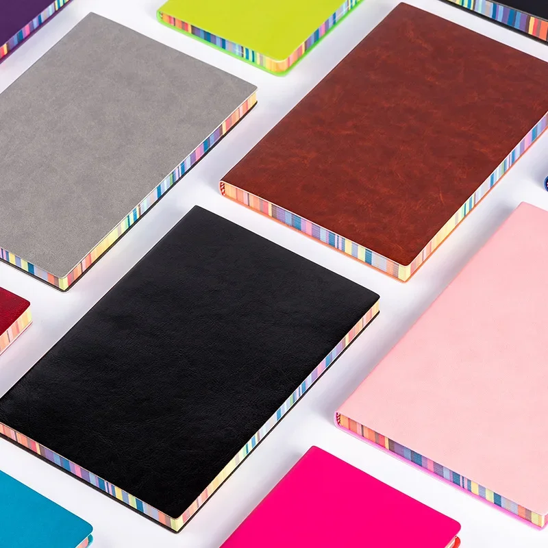 1pc Soft Leather Cover Rainbow - огляд і ціна Leather Work Diary Covers
