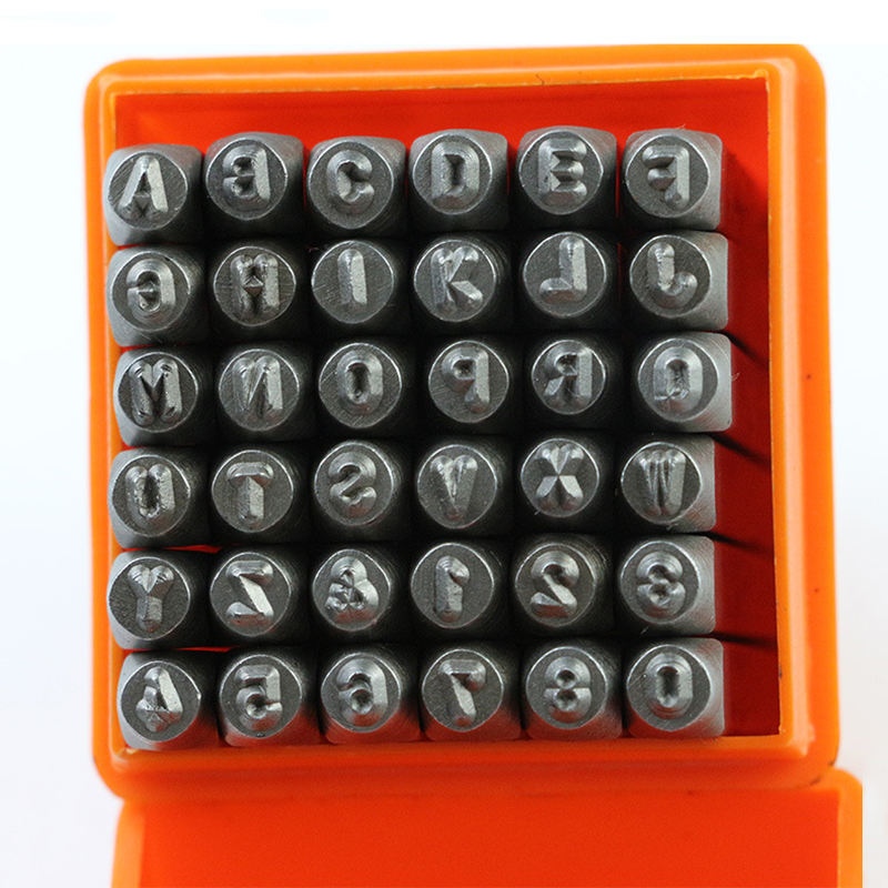 36 Pcs Punch Stainless Steel L - огляд і ціна Leather Stamp Set