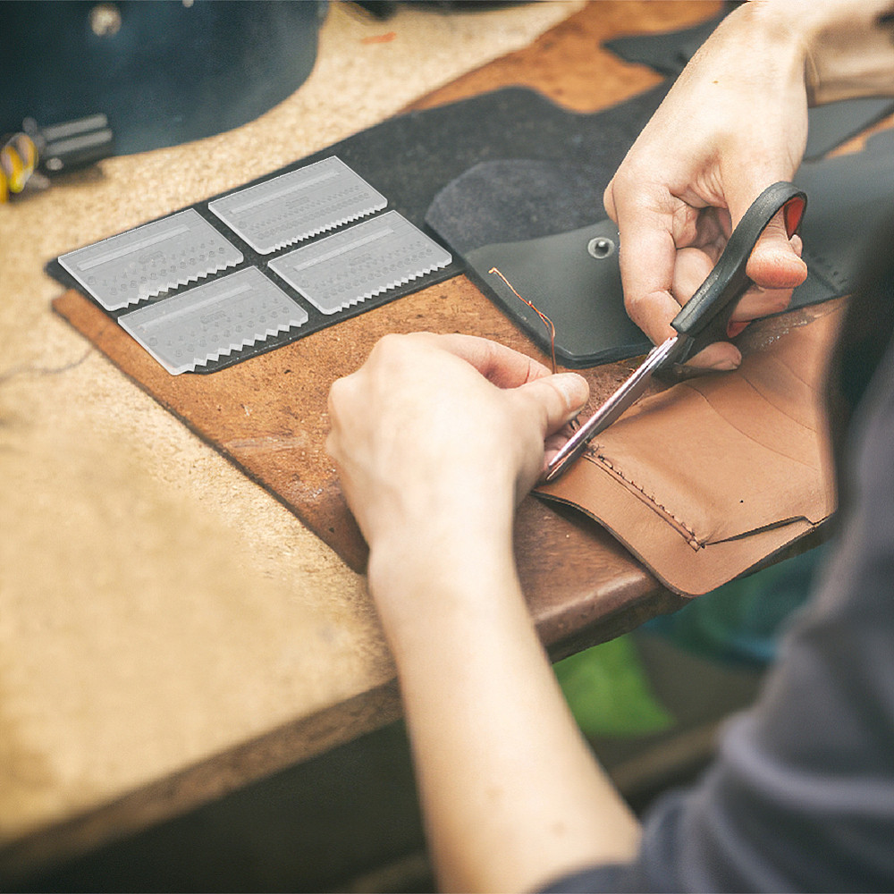 4Pcs Acrylic Leather Stitching - огляд і ціна Leatherwork Ruler