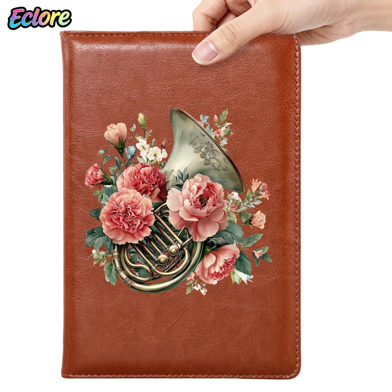 Floral PU Leather Journal with - огляд і ціна Leather Work Diary Covers