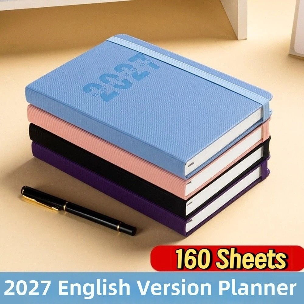 English 2027 Schedule Planner  - огляд і ціна Leather Work Notepad