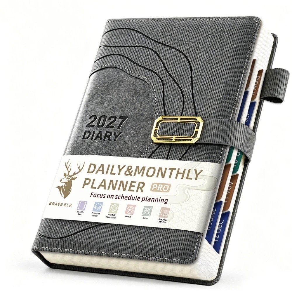 Thickened 2027 Schedule Notepa - огляд і ціна Leather Work Notepad