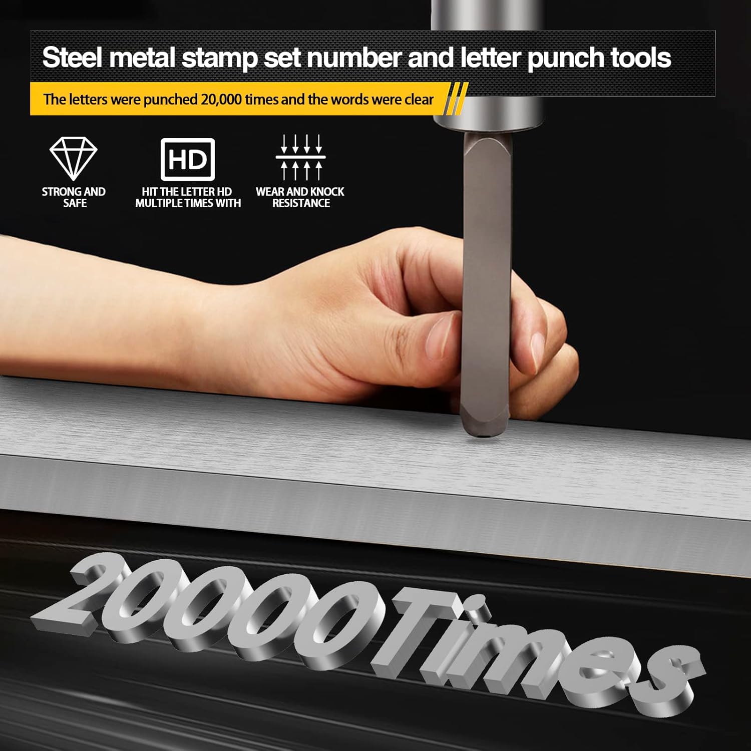 36pcs Metal Letter Punch Set 3 - огляд і ціна Leather Stamp Set