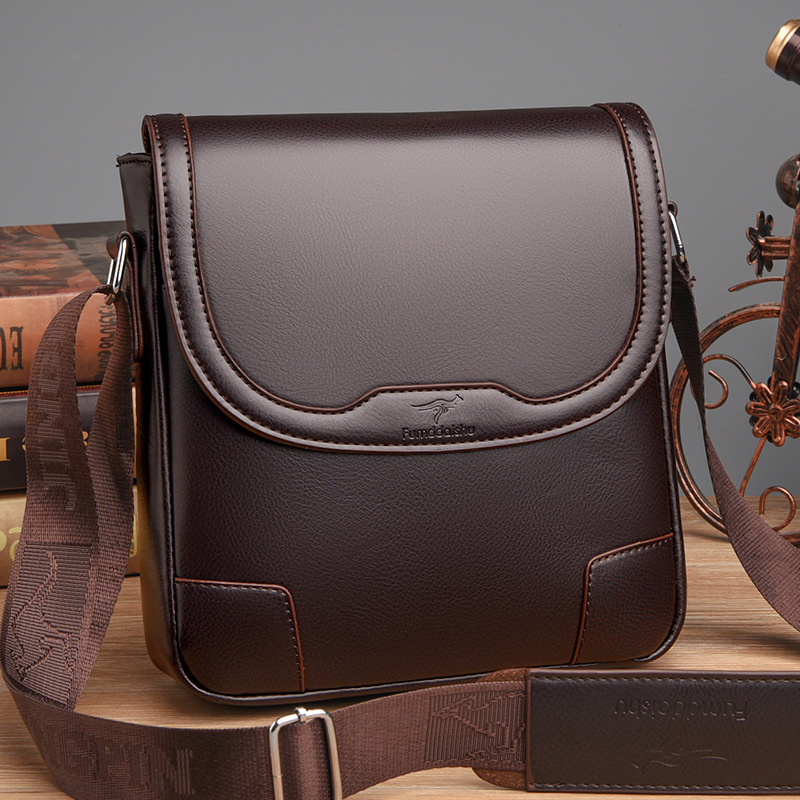 Luxury Brand Men Leather Shoul - огляд і ціна Leather Work Bag Men