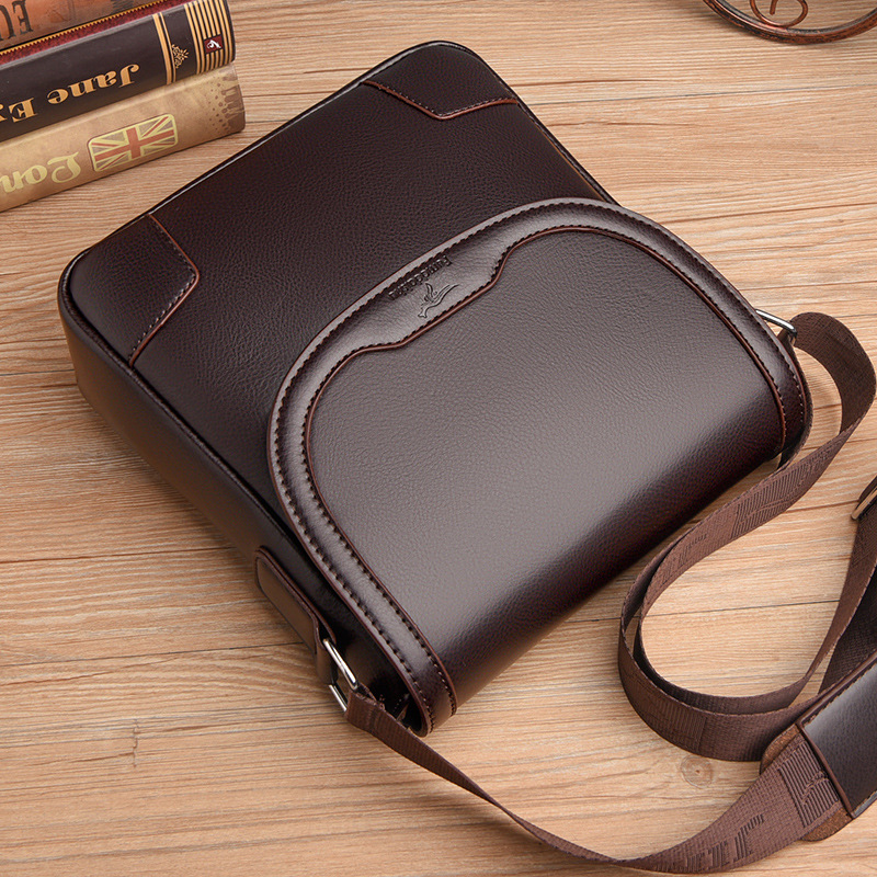 Luxury Brand Men Leather Shoul - огляд і ціна Leather Work Bag Men