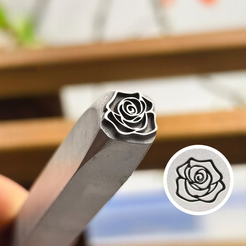 5/7mm Flower Pattern Metal Sta - огляд і ціна Leatherwork Flowers