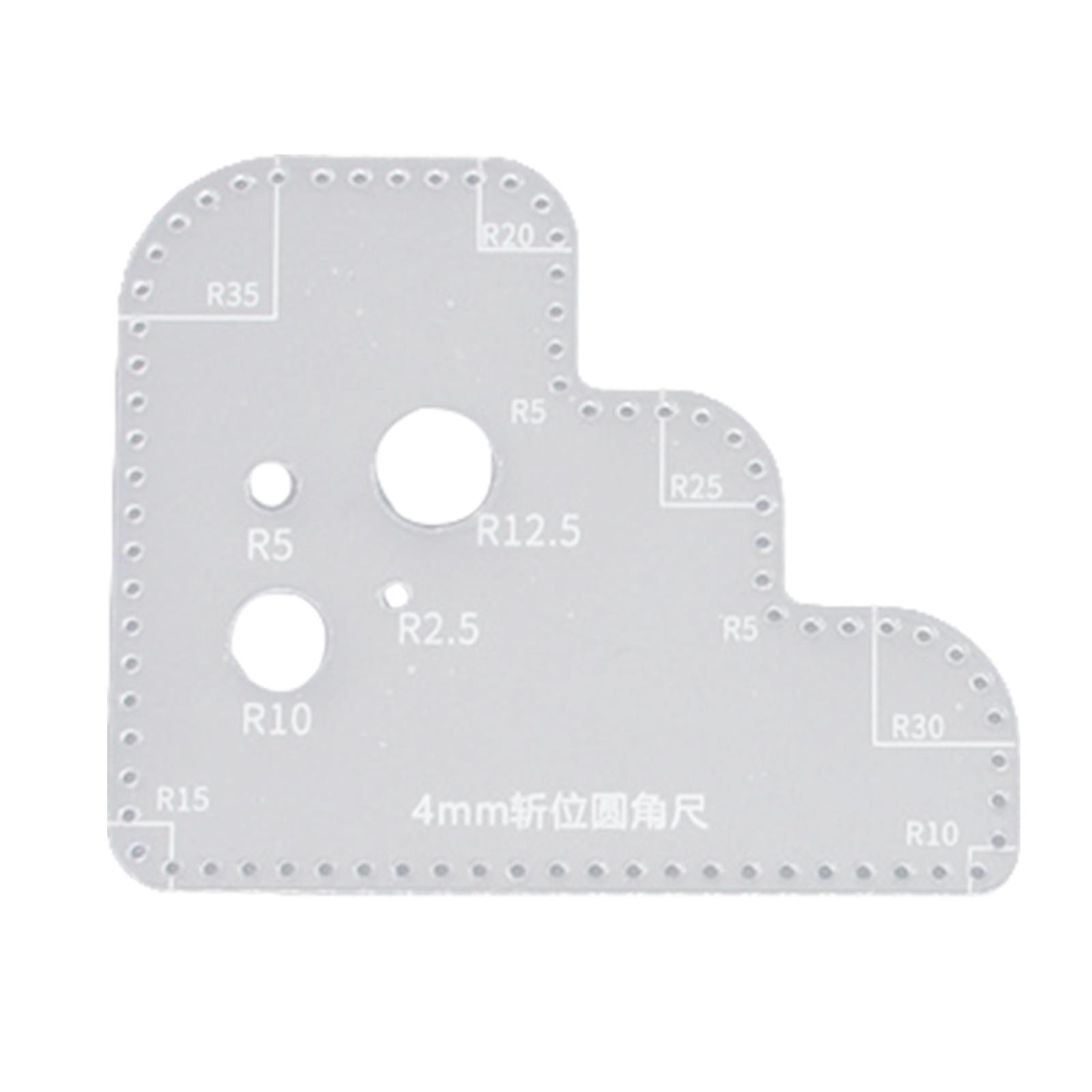 Acrylic Template for Leather C - огляд і ціна Leatherwork Ruler