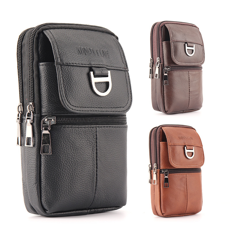 Men's Leather Waist Bag - Larg - огляд і ціна Leather Work Bag Men