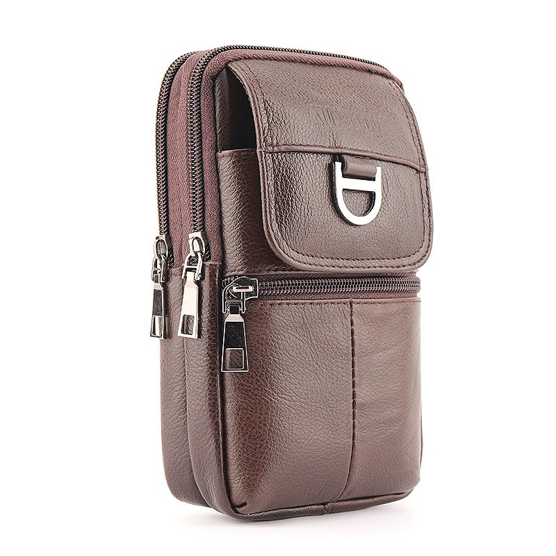 Men's Leather Waist Bag - Larg - огляд і ціна Leather Work Bag Men